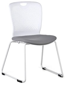 Plastová stolička DOT, sivá