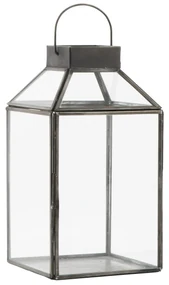 Ib Laursen Sklenený lampáš Norr Black 25,5 cm