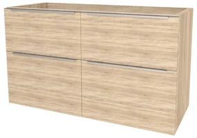 Mereo, Mereo Mailo, kúpeľňová skrinka 121 cm, chróm madlo, Multidecor, Dub Bardolino, MER-CN593SDBAR