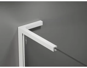 Mexen Velar L, sprchový kút s posuvnými dverami 120 x 70 cm, 8mm sklo námraza, biela matná, 871-120-070-33-20