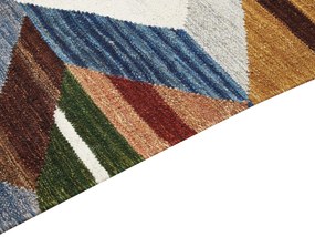 Vlnený kelímový koberec 160 x 230 cm viacfarebný KANAKERAVAN Beliani