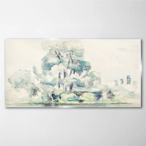 Sklenený obraz Maľovanie stromu prírody