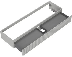 Mexen Rivel, kúpeľňová skrinka 160 cm, 1 zásuvka, drážkovaná, sivá matná, 91A20-16023-1-BF62