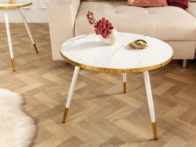 Paris konferenčný stolík biely Ø60 cm