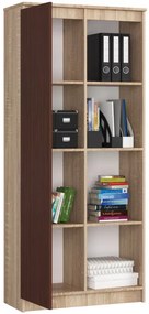 Regál R80 1D 4P CLP dub sonoma / wenge