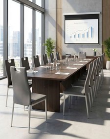 Sivá stolička K202, čalúnená, eko koža