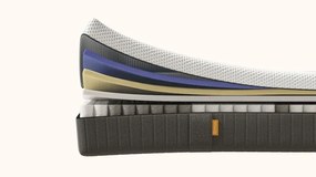 Kontinentálna posteľ Emma Premium boxspring 200x180 (typ I), tm. sivá (sawana 21)