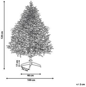 Vianočný stromček 120 cm ružový FARNHAM Beliani