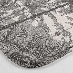 Čierno-béžová WC kúpeľňová predložka 45x45 cm Cocoty – douceur d'intérieur