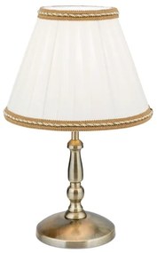 Orion LA 4-1084/1 - Stolná lampa TONIA 1xE27/60W/230V pr. 25 cm biela/bronz
