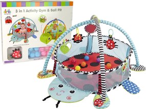 LEAN Toys Vzdelávacia podložka Ladybird Playpen Balls pre dieťa