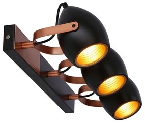 Bodové svietidlo ANICA 3xE14/40W/230V čierna/medená