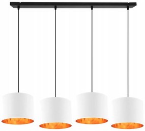Závesné svietidlo Shade, 4x textilné tienidlo (mix 6 farieb), g