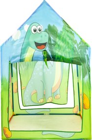 Namiot domček pre deti IPLAY Dino – hracia skrýša, ľahký rám, 95×72×102 cm