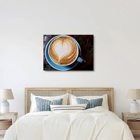 Sklenený obraz - Latte Art (70x50 cm)