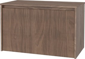Závěsná skříňka pod umyvadlo Pezzo 80 cm s deskou ořech
