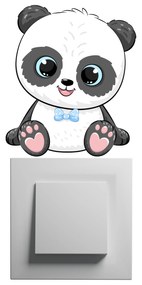 PIPPER. Samolepka nad vypínač „Panda - chlapec“