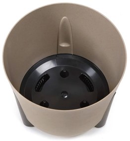 PLASTOVÝ KVETINÁČ MOSS ECO 25X26 CM SIVÁ