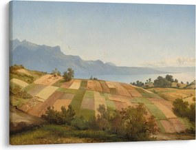 Obraz - Alexandre Calame, Swiss Landscape, reprodukcia (70x50 cm)