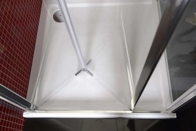 Polysan Polysan, LUCIS LINE skladacie sprchové dvere 900mm, číre sklo, DL2815