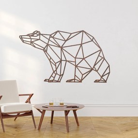 Drevený obraz na stenu Geometrický medveď | BRUKO: HDF - Javor 60 x 34 cm 4399-83168 HDF0244