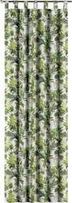 Záves na pútkach farba produktu zelená látka vzorované