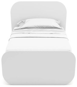 Biela detská posteľ v dekore borovice s roštom 90x190 cm Esteban – Marckeric