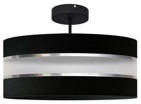 Luster na tyči HELEN 3xE27/15W/230V čierna/lesklý chróm