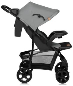 Lionelo - Športový kočík EMMA PLUS šedá/čierna