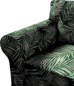 Poťah na kreslo Ektorp farba produktu zelená látka zamatová, vzorované