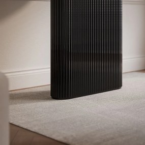 JEDÁLENSKÝ STÔL DEBORA ČIERNÝ LESK 180 cm + 4 x STOLIČKA BÉŽOVÁ