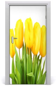 Fototapeta samolepiace žlté tulipány 85x205 cm