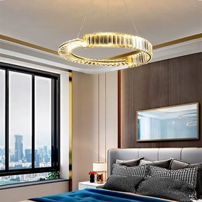 Toolight Toolight, LED krištáľové osvetlenie 60cm, APP1528-CP60, zlatá, OSW-06400