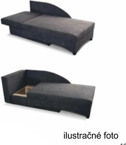 Rozkládací křeslo, levá, mentol / šedá, BELLA 0000186814 Tempo Kondela
