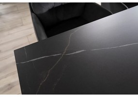Jedálenský stôl Salvadore II, 160 x 90 cm, čierna