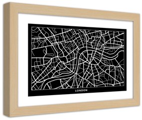 Gario Plagát City plan London Farba rámu: Bez rámu, Rozmery: 60 x 40 cm