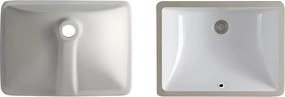 Rea Adela, zapustené umývadlo pod dosku 46 x 33 cm, biela, REA-U6653
