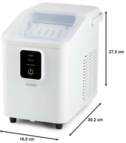 DOMO DO9292IB kompresorový výrobník ľadu, biela