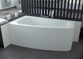Besco Akrylátová asymetrická vaňa Luna 150x80 BESCO-Farba: Biela, BESCO-Orientácia: Ľavá