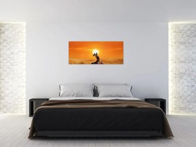 Obraz - Žirafy v národnom parku Serengeti (120x50 cm)