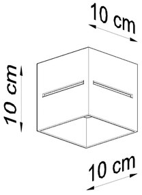 LOBO Stropné svetlo, čierna SL.0207 - Sollux