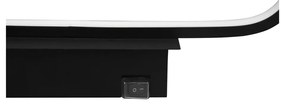 Matne čierne LED nástenné svietidlo (dĺžka 40 cm) Gianni - Trio