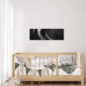Obraz - Akt ženy (s hodinami) (90x30 cm)