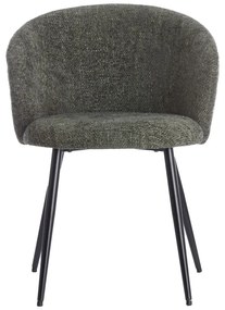 Khaki kovové jedálenské kreslá v súprave 2 ks Radaja – Light &amp; Living