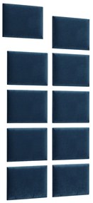 Set 10 čalúnených panelov Quadra 100x200 cm (modrá). Vlastná spoľahlivá doprava až k Vám domov. 1051974