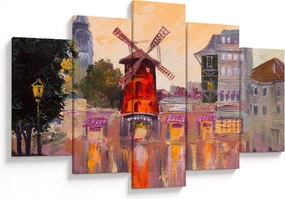 Obraz - Moulin rouge, Paríž, Francúzsko (150x105 cm)