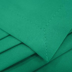 Dekorstudio Krátky jednofarebný záves -  Smaragdovozelený Uchytenie závesu: Dekoračné kolieska