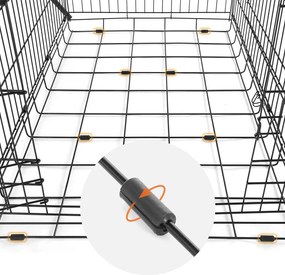 Skladacia prepravka pre psa Feandrea XXL, 2 dvierka, čierna