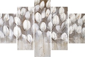 Obraz - Štruktúrované tulipány (150x105 cm)