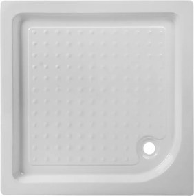 BPS-koupelny Štvorcový sprchový kút HYD-SK93D 70x70 chróm/transparent + vanička HYD-SSV-SXL05A biela